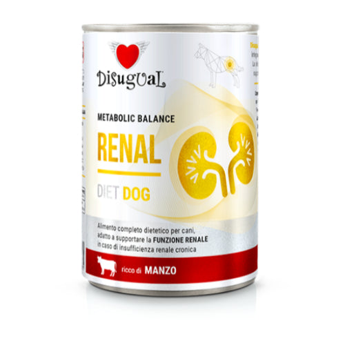 Disugual Diet Dog 
Metabolic Balance
Patè Renal  Cane
gr. 400 Gusto Manzo