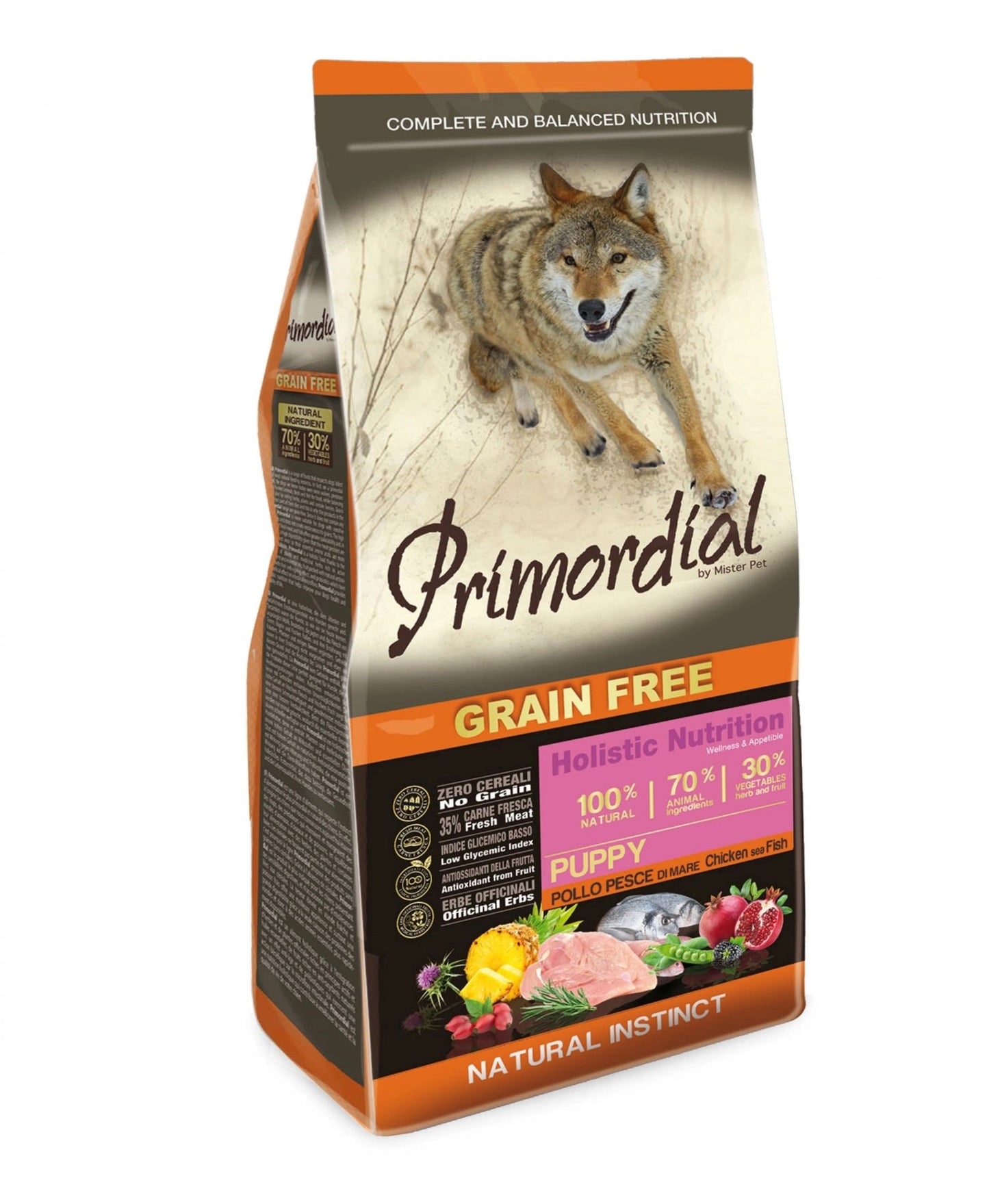 Primordial Dog Puppy Pollo e Pesce 2 Kg – Crocchette Olistiche Senza Cereali per Cuccioli
