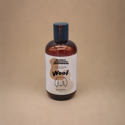 Shampoo Igienizzante Antiprurito WoofCare - Formula Lenitiva con Camomilla e Neem per Cane e Gatto